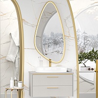 Brevita Мебель для ванной Elche 80 подвесная серый кашемир