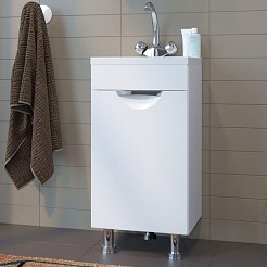 Mixline Тумба с раковиной Этьен 40 R белая – фотография-4