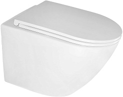 Azario Унитаз подвесной Eclat AZ-2381-A безободковый белый – фотография-1