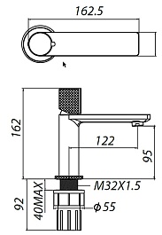 Allen Brau Смеситель для раковины Liberty 5.33001-31 черный матовый – фотография-5