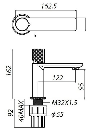 Allen Brau Смеситель для раковины Liberty 5.33001-31 черный матовый – картинка-5