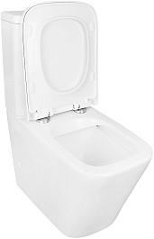 Azario Унитаз-компакт Quadro AZ-2175 UQ1 безободковый с бачком с сиденьем микролифт белый – фотография-7