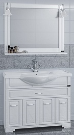 СанТа Мебель для ванной Монарх 120 на цоколе – фотография-1