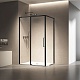 Vincea Душевой уголок Slim 8mm 120x80 VSR-6SL8012CLB профиль черный стекло прозрачное – фотография-6