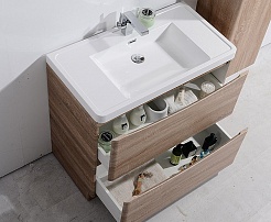 BelBagno Мебель для ванной напольная ANCONA-N 800 Rovere Bianco, подсветка – фотография-6