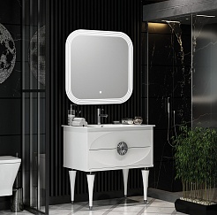 Opadiris Мебель для ванной Ибица 90 белая/хром – фотография-2