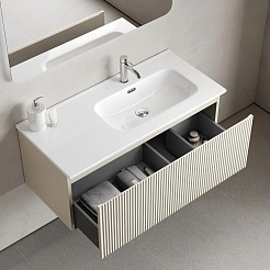 Sancos Тумба под раковину Snob R 1.0 100 R beige soft – фотография-2