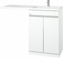 Onika Мебель для ванной Милтон Нова 120 R под стиральную машину белая – фотография-7