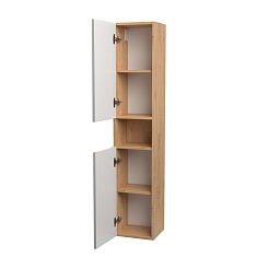 Зов Шкаф-пенал Дион 30 матовый белый/дуб – фотография-2