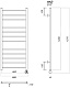 Domoterm Полотенцесушитель электрический Медея П12 (3-4-5) 600x1200 ER хром – картинка-6