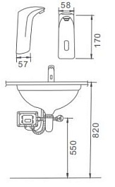 Frap Смеситель для раковины F511-1 хром – фотография-2