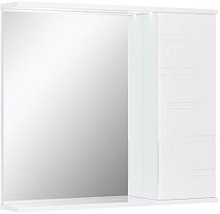 Volna Зеркальный шкаф Joli 80 R белый – фотография-1