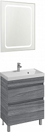 Водолей Мебель для ванной Best 60 лиственница структурная контрастно-серая – фотография-1