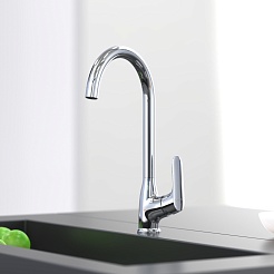 Tokito Смеситель для кухни TAKASE хром TOK-TAK-1013 – фотография-7