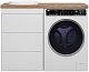 Brevita Мебель для ванной Grafit 120 под стиральную машину белая/махагон – фотография-28