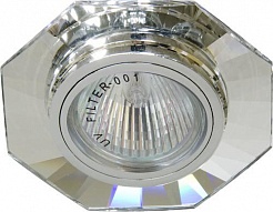 Feron Встраиваемый светильник Декоративное стекло 8120-2 серебро – фотография-1