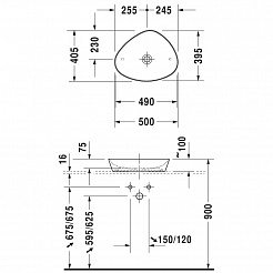 Duravit Раковина "Cape Cod" 2339500000 – фотография-5