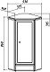 Belux Тумба угловая Адажио НУ 38 L – картинка-6