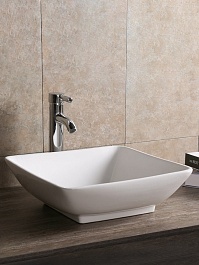 Ceruttispa Раковина накладная 42 CR7034D белая – фотография-3