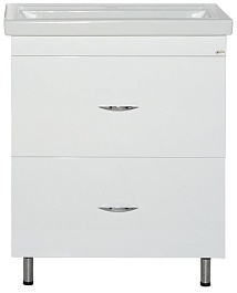 Misty Тумба с раковиной Фостер 60 напольная, 2 ящика – фотография-1