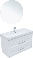 Aquanet Мебель для ванной Бостон New 100 Flash подвесная белый сатин