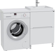 СанТа Тумба под раковину над стиральной машиной Лондон 59 белая