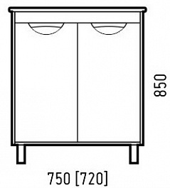 Corozo Мебель для ванной Чикаго 75 – фотография-2