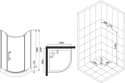 Esbano Душевой уголок ESD-7025B – фотография-10