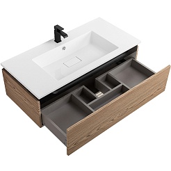 Cezares Тумба с раковиной Slider 100 с 2 ящиками дуб тангент – фотография-26