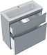 Vivon Тумба под раковину Ostin 80 напольная серая матовая – картинка-12