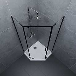 Triton Душевой уголок Дека-Блэк 100/100 Щ0000062933 – фотография-4
