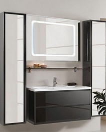 Акватон Мебель для ванной "Римини 100" черная – фотография-1