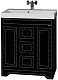 Misty Мебель для ванной Bella 90 черная с кристаллами – картинка-13