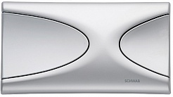 Schwab Кнопка смыва Targa глянцевая основа/матовые клавиши – фотография-1