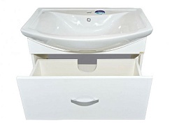 Misty Тумба для умывальника Балтика 80 с 1 ящиком, подвесная – фотография-2