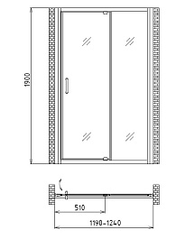 Gemy Душевая дверь Sunny Bay S28191B в нишу – фотография-4