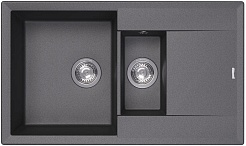 Florentina Мойка кухонная Тоскана 860 К черная – фотография-1