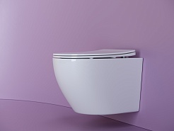 Ceramicanova Подвесной унитаз Uno Rimless CN11001 белый – фотография-3