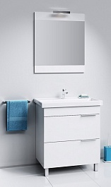 Aqwella Мебель для ванной Бриг 75 напольная, белая – фотография-7