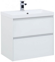 Aquanet Тумба с раковиной Гласс 60 – фотография-1