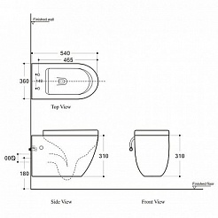 Aquanet Унитаз подвесной Rimless CETUS-W BL-102N-WHT – фотография-7