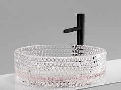 Ceramicanova Мебельная раковина Cristal 36 CN6061 розовая – фотография-7