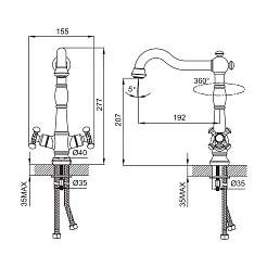 Iddis Смеситель для кухни NOBELLE NOBSB00i05 – фотография-8