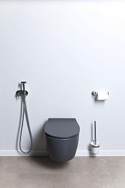 Allen Brau Унитаз подвесной Fantasy 4.11004.AN антрацит с крышкой 4.11005.AN – фотография-22