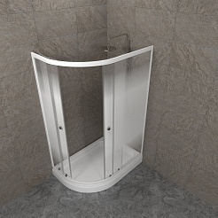 Triton Душевой уголок Коралл Лайт А правый 120/80 Щ0000068950 – фотография-8