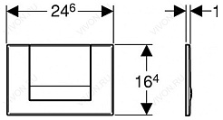 Geberit Кнопка смыва Tango 115.760.21.1 – фотография-4