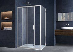 Vincea Душевой уголок Alpha 150x80 VSR-3AL8015CL профиль хром стекло прозрачное – фотография-9