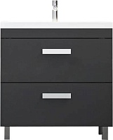 Velvex Тумба с раковиной Orlando 80 графит