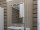 Какса-а Мебель для ванной Классик-Д 65 белый/серебро, подсветка – фотография-11