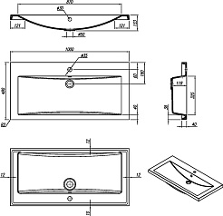Misty Раковина Florentina Анита 100 – фотография-2